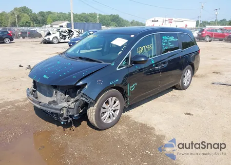 2016 Honda Odyssey Ex-L из США, поврежденный, VIN 5FNRL5H6XGB139889